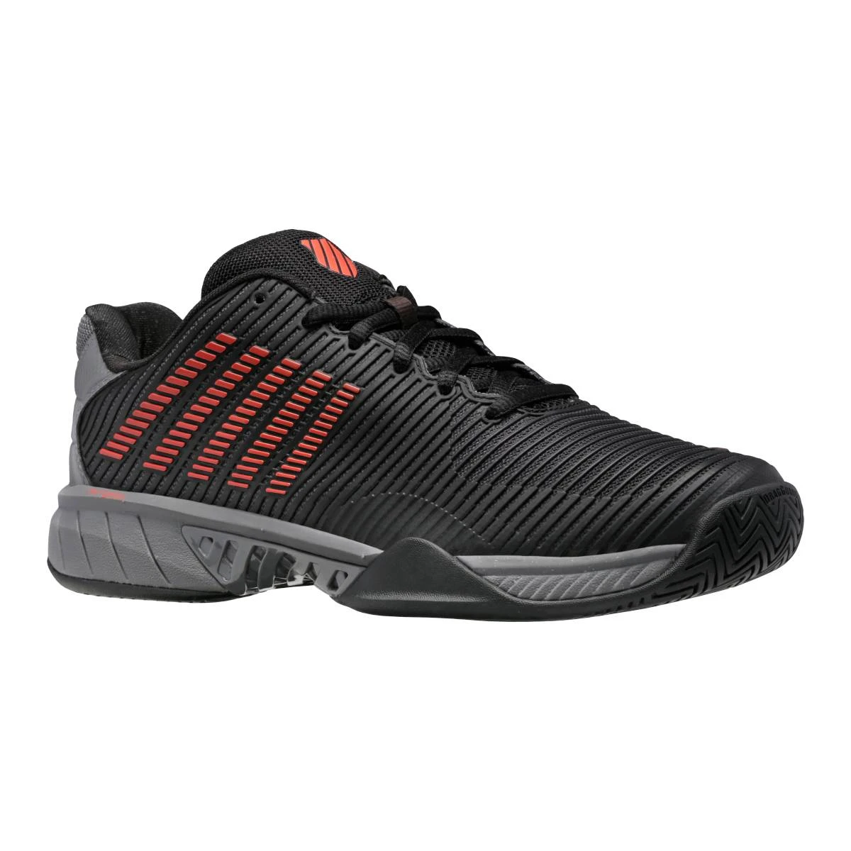 K-Swiss Hypercourt Express 2 Men's Tennis Shoe (Black/Grey/Orange) - Image 6