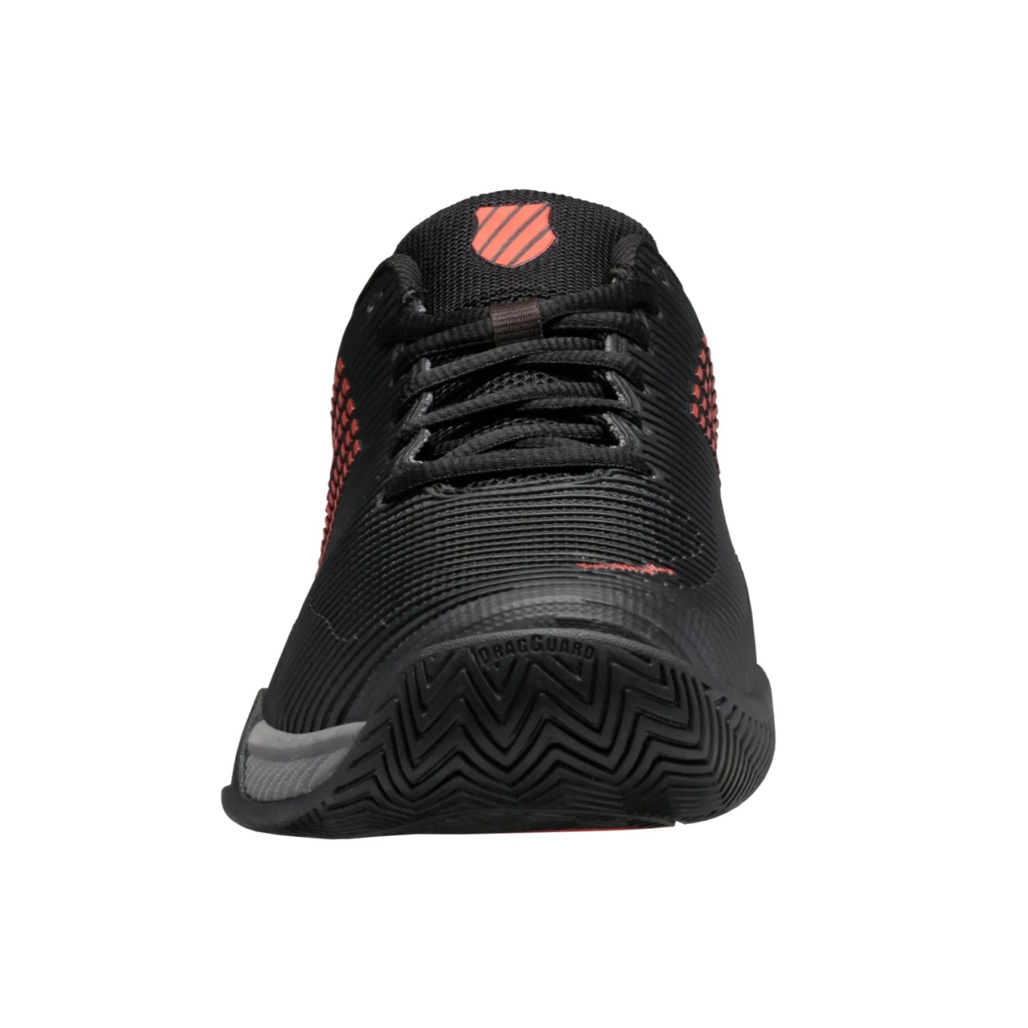 K-Swiss Hypercourt Express 2 Men's Tennis Shoe (Black/Grey/Orange) - Image 7