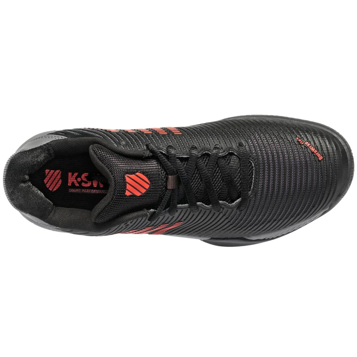 K-Swiss Hypercourt Express 2 Men's Tennis Shoe (Black/Grey/Orange) - Image 4
