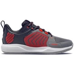 K-Swiss Ultrashot Team Men's Tennis Shoe (Grey/Black/Orange)