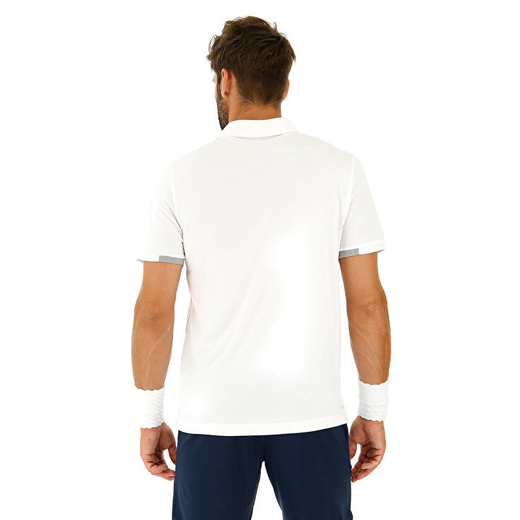 Lotto Men's Squadra Polo (Brilliant White) - Image 3