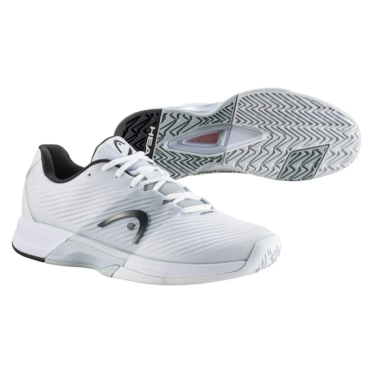 Head Revolt Pro 4.0 Men's Tennis Shoe (White/Black) - Image 4