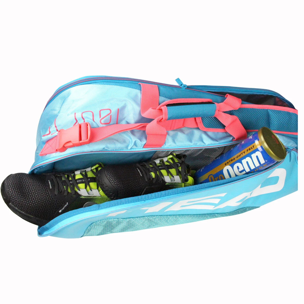 Head Tour Team Combi 6 Pack Racquet Bag (Blue/Pink) - Image 3