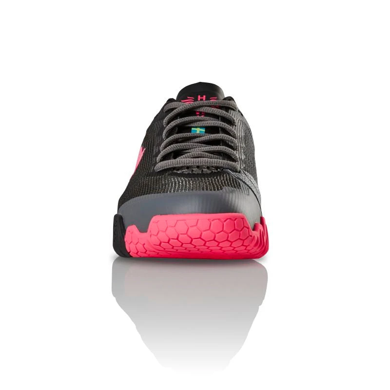 Salming Hawk Women's Indoor Court Shoe (Gun Metal/Pink) - Image 6