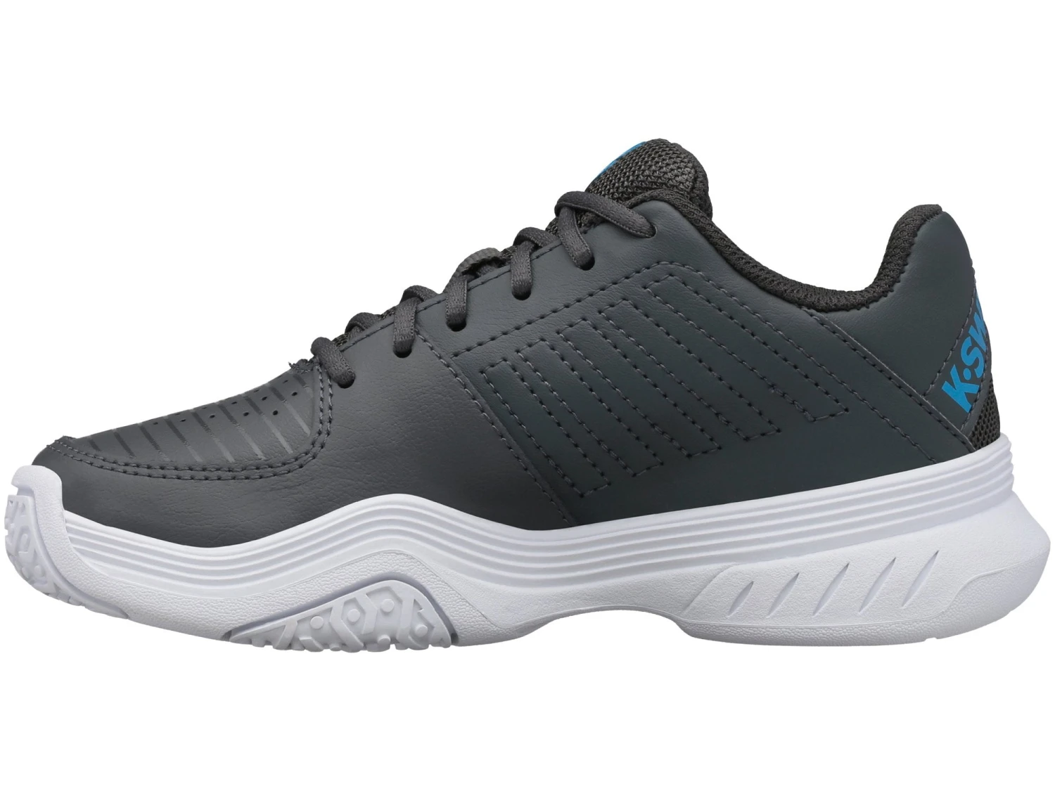 K-Swiss Court Express OMNI Junior Tennis Shoe (Black/Blue) - Image 4