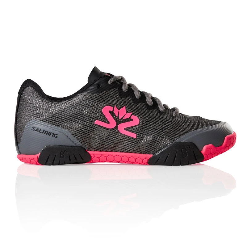 Salming Hawk Women's Indoor Court Shoe (Gun Metal/Pink)