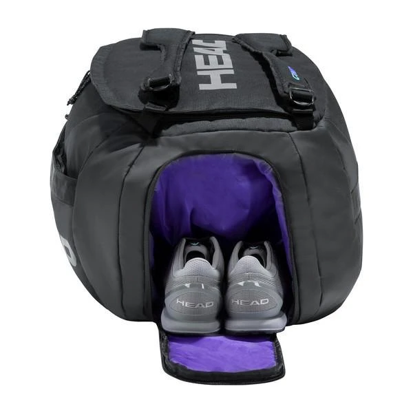 Head Gravity Duffel 6 Pack Racquet Bag (Black/Purple) - Image 5
