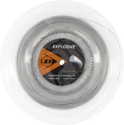 Dunlop Explosive Poly 17/1.25 Tennis String Reel (Grey)