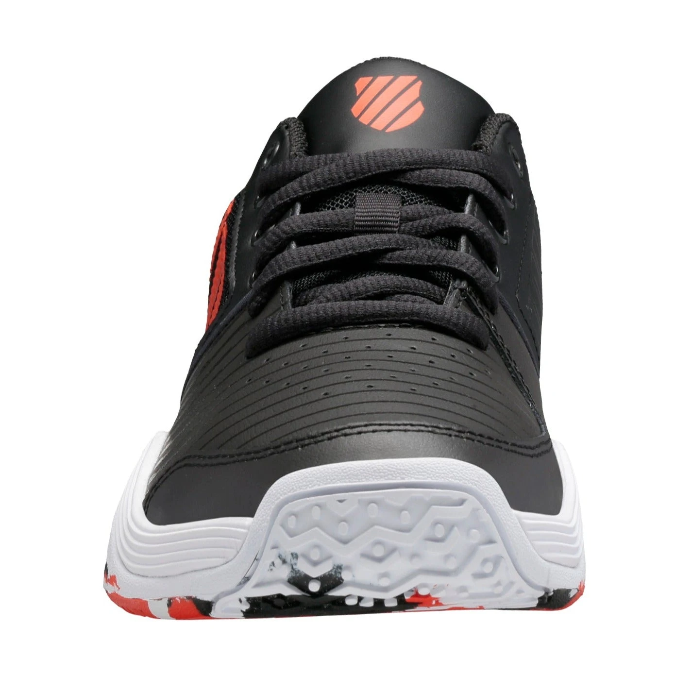 K-Swiss Court Express OMNI Junior Tennis Shoe (Black/White/Orange) - Image 5