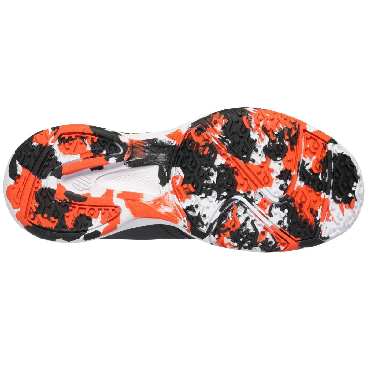 K-Swiss Court Express OMNI Junior Tennis Shoe (Black/White/Orange) - Image 3
