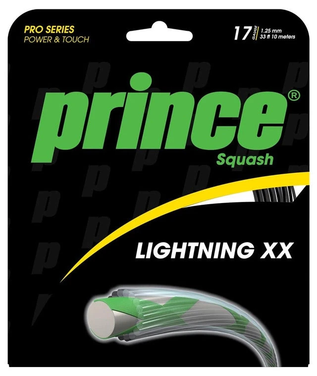 Prince Lightning XX 17 Squash String (Black)