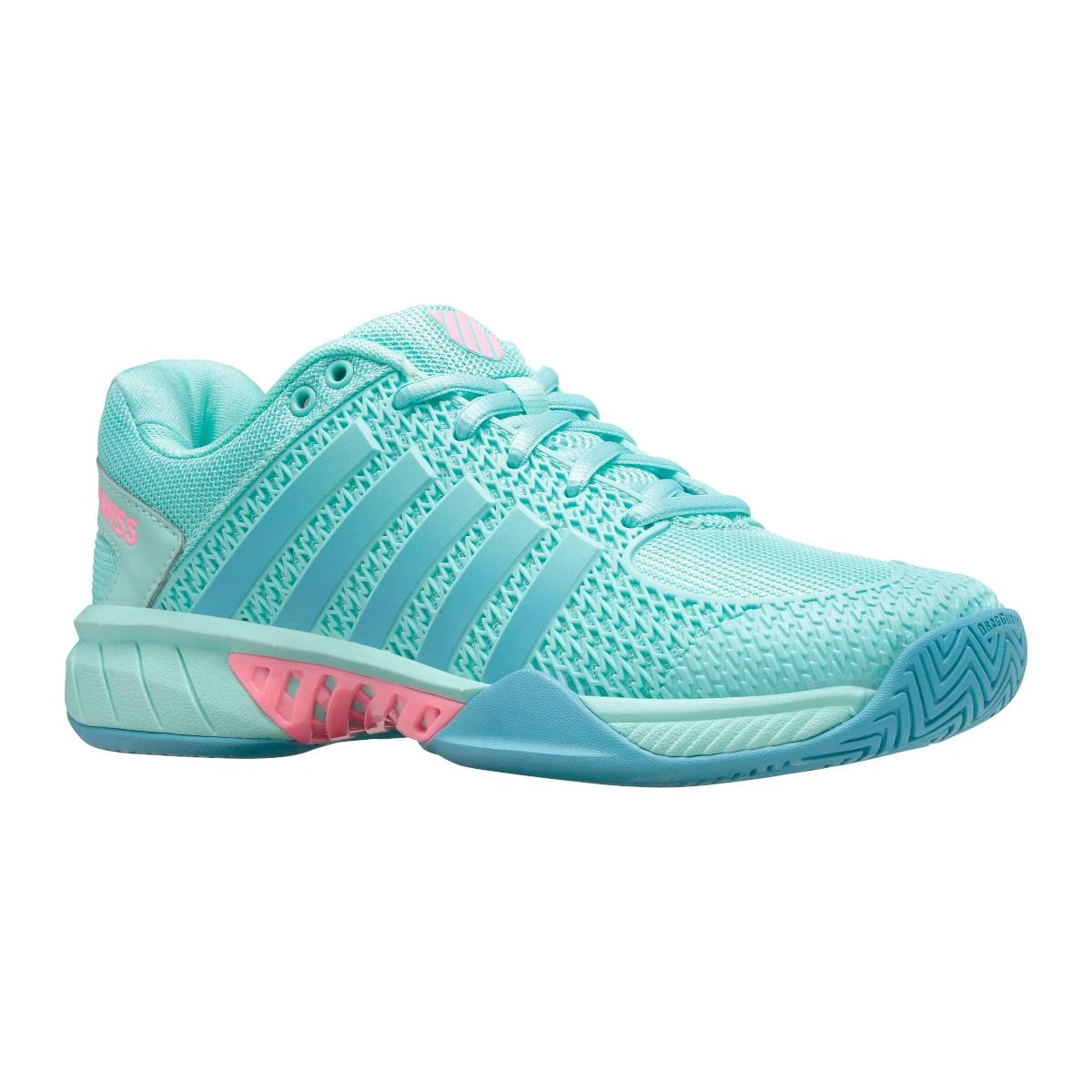 K-Swiss Express Light Women's Pickleball Shoe (Mint/Pink) - Image 5