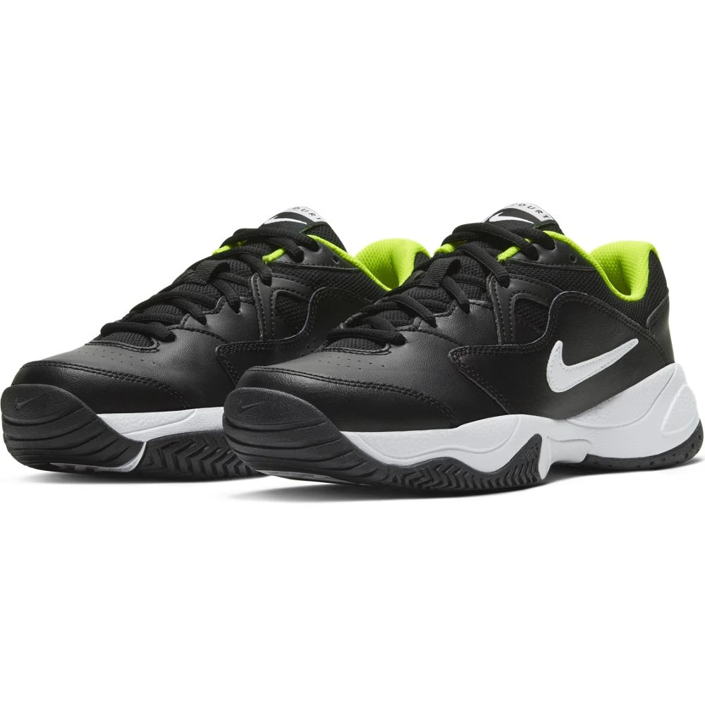 Nike Court Lite 2 Junior Tennis Shoe (Black/White) - Image 3