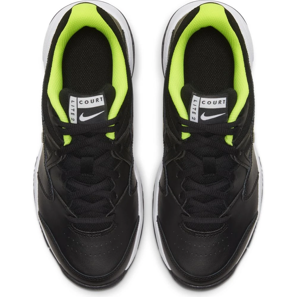 Nike Court Lite 2 Junior Tennis Shoe (Black/White) - Image 4