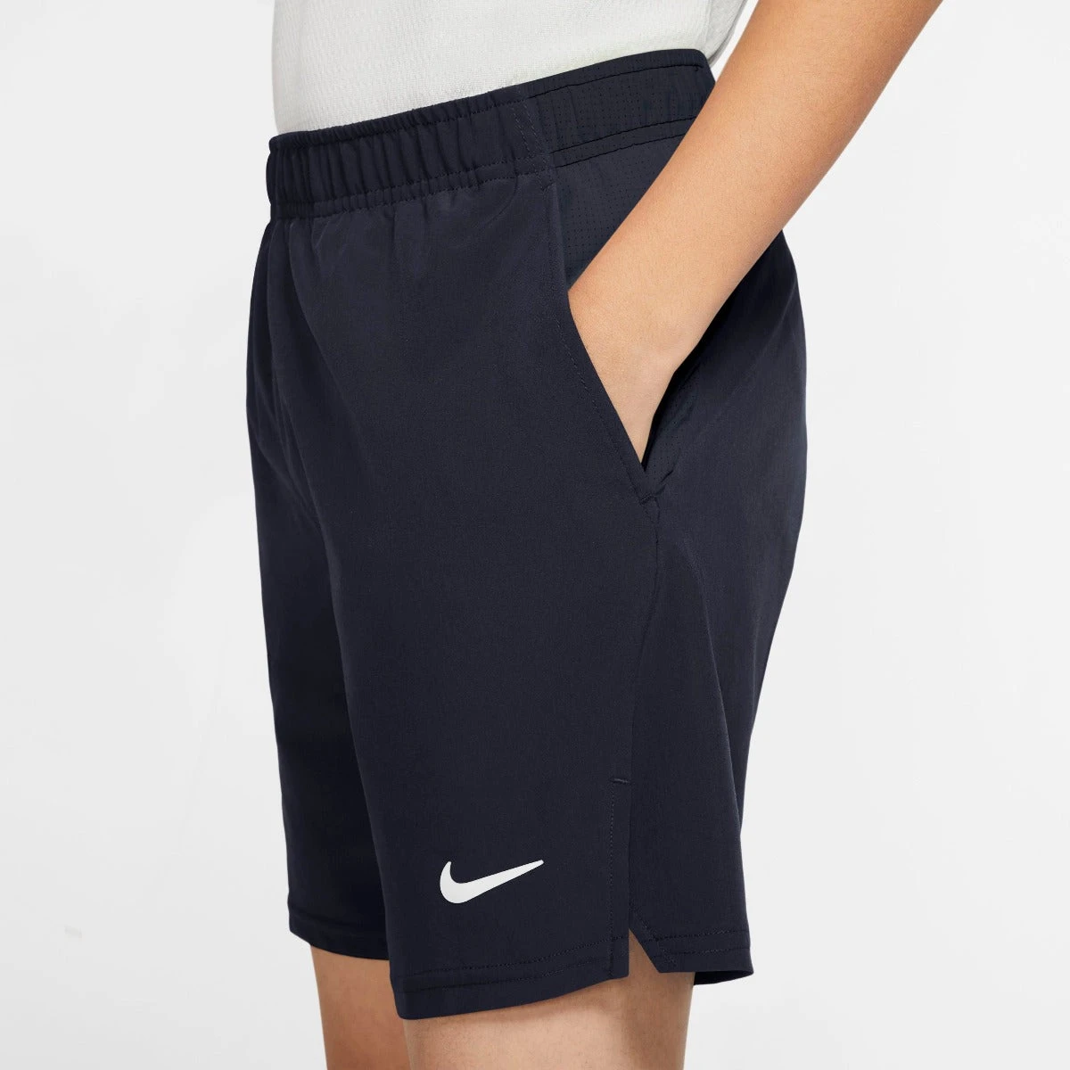 Nike Boy's Court Flex Ace Shorts (Obsidian/White) - Image 3
