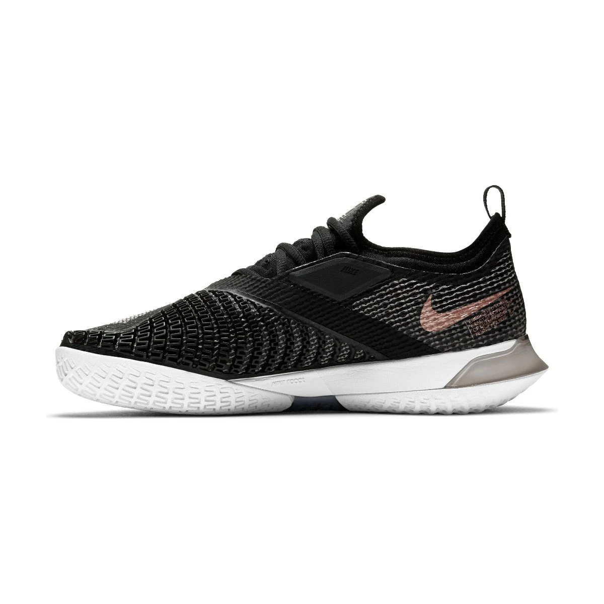Nike React Vapor NXT Women's Tennis Shoe (Black/White) - Image 2