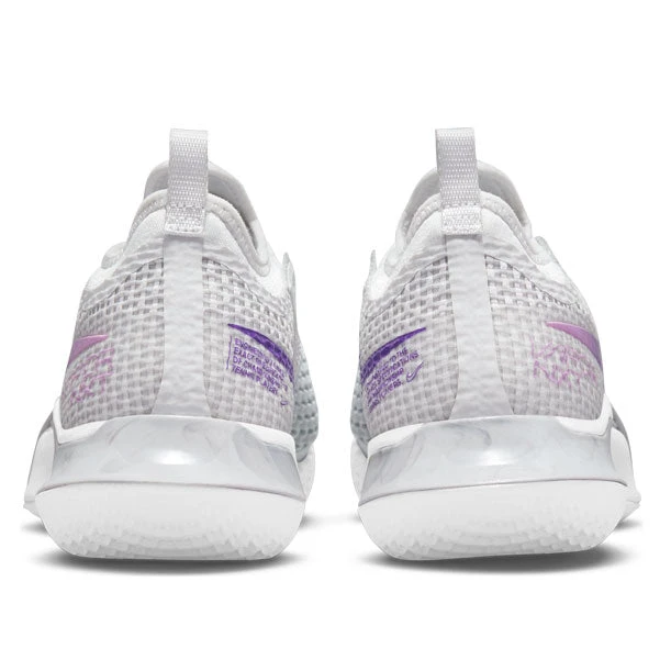Nike React Vapor NXT Women's Tennis Shoe (Light Grey/Purple/Fuchsia) - Image 5
