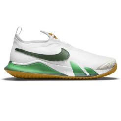Nike React Vapor NXT Women's Tennis Shoe (White/Gold/Green)