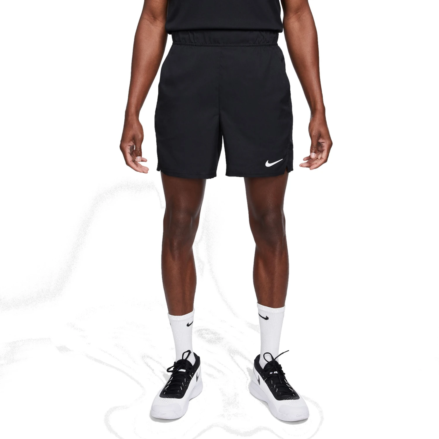 Nike Men's Dri-FIT Victory 7-Inch Shorts (Black/White) - Image 2