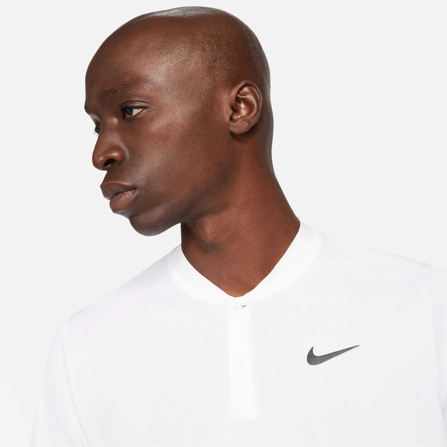 Nike Men's Dri-FIT Blade Polo (White/Black) - Image 4