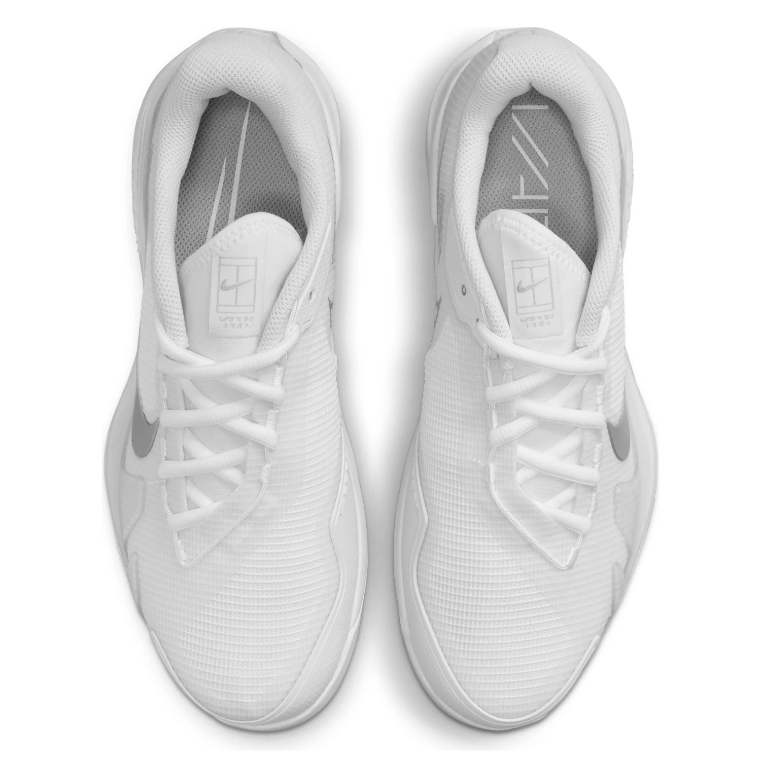 Nike Air Zoom Vapor Pro Women's Tennis Shoe (White/Metallic Silver) - Image 4