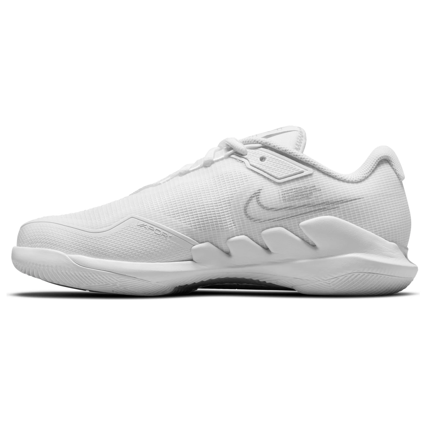 Nike Air Zoom Vapor Pro Women's Tennis Shoe (White/Metallic Silver) - Image 3