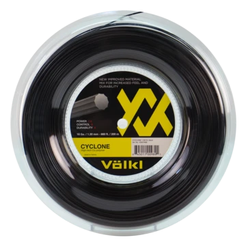 Volkl Cyclone 16/1.30 Tennis String Reel (Black)