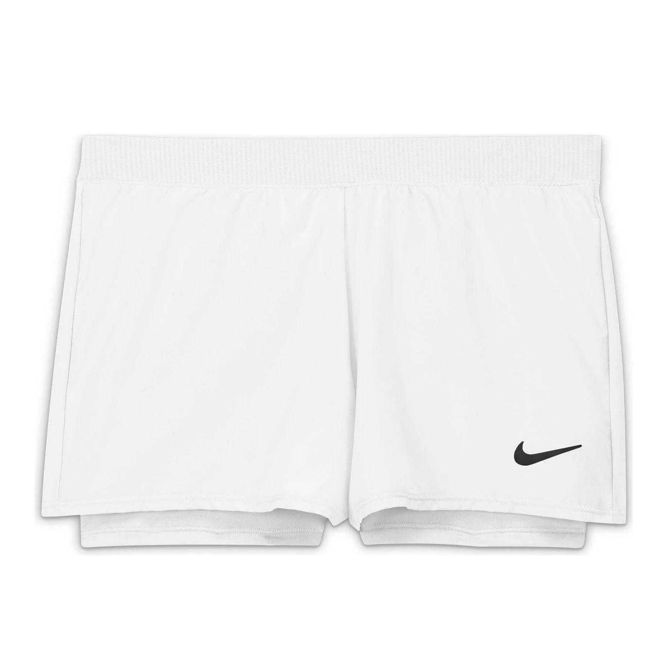 Nike Girls' Dri-FIT Victory Shorts (White/Black) - Image 2