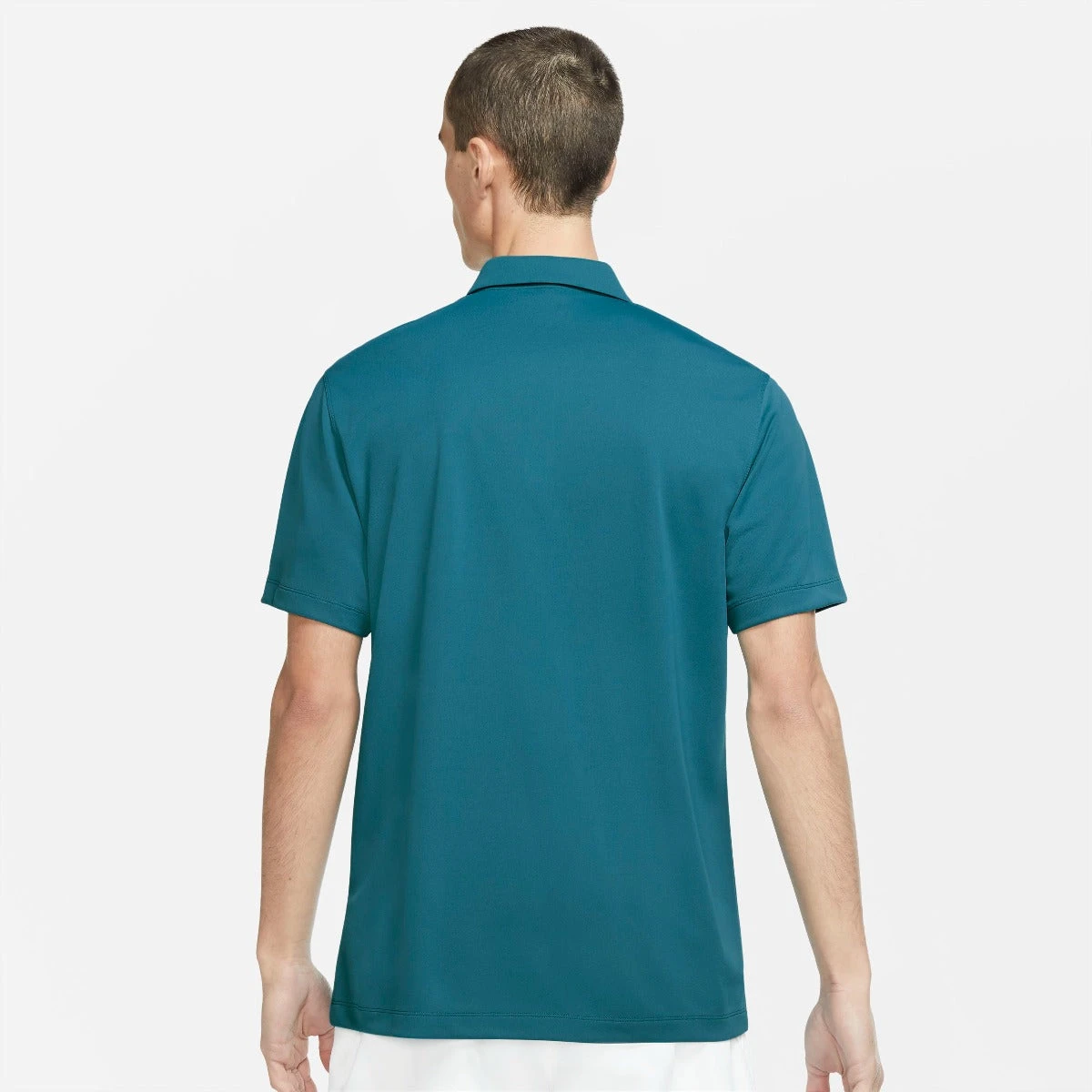 Nike Men's Dri-FIT Victory Solid Polo (Bright Spruce/White) - Image 2