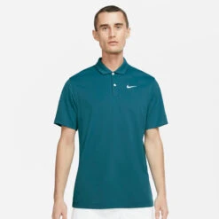 Nike Men's Dri-FIT Victory Solid Polo (Bright Spruce/White)