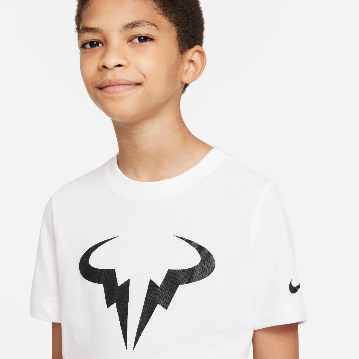 Nike Boy's Dri-FIT Rafa Top (White/Black) - Image 2