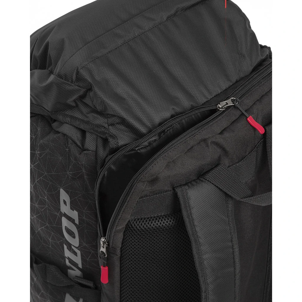 Dunlop SX Casual Sport Long Backpack Racquet Bag (Black/Red) - Image 4