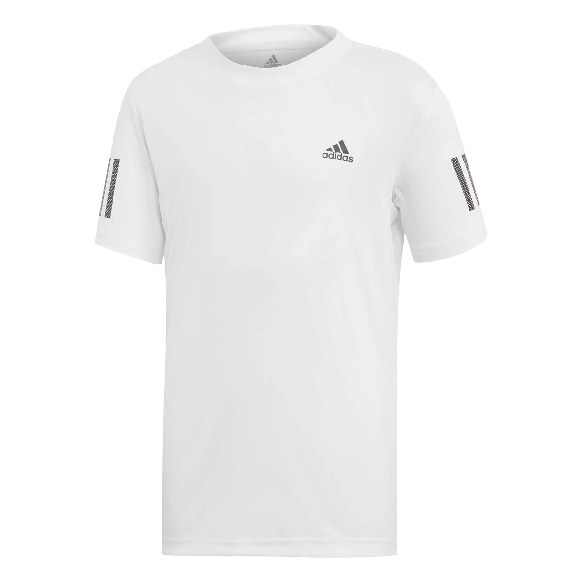 Adidas Boy's 3 Stripes Club Top (White/Black)
