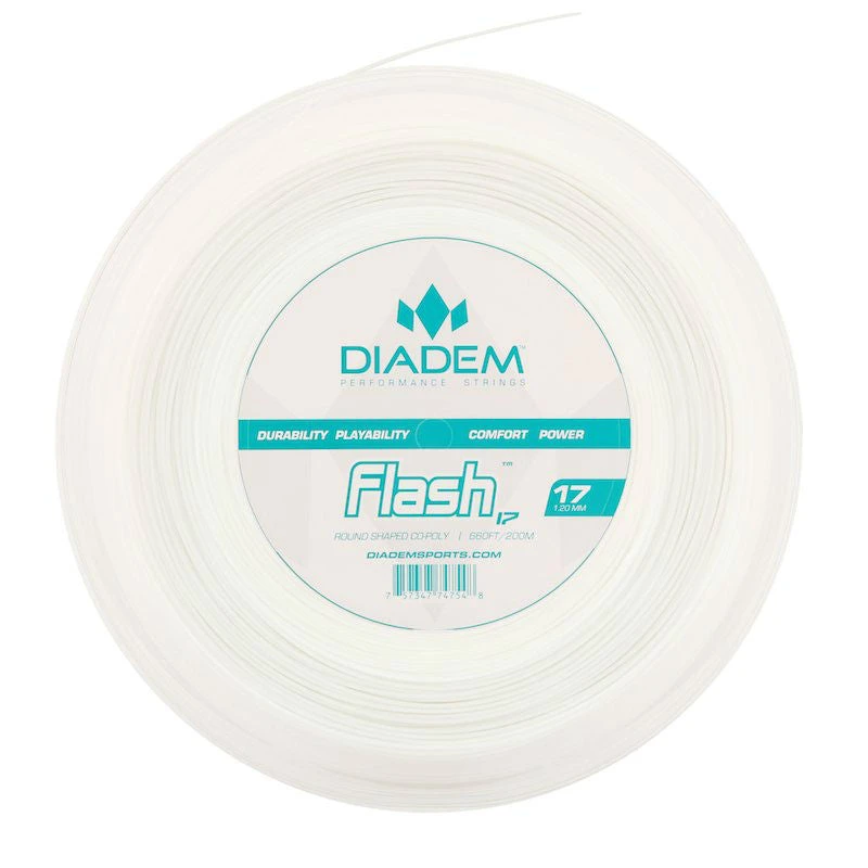 Diadem Flash 17/1.20 Tennis String Reel (White)