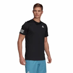 Adidas Men's 3 Stripes Club Top (Black)