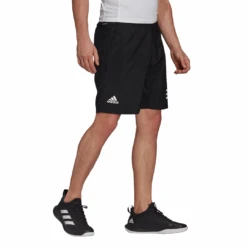 Adidas Men's Club 3 Stripes Shorts (Black/White)