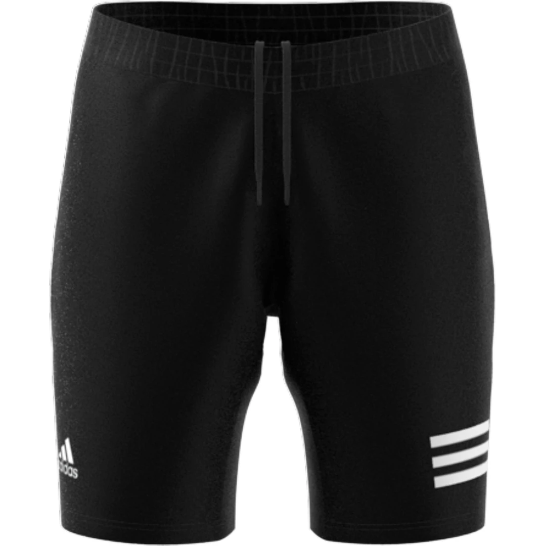 Adidas Men's Club 3 Stripes Shorts (Black/White) - Image 7