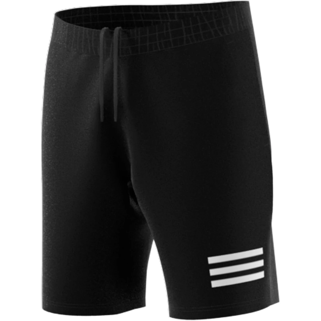 Adidas Men's Club 3 Stripes Shorts (Black/White) - Image 5