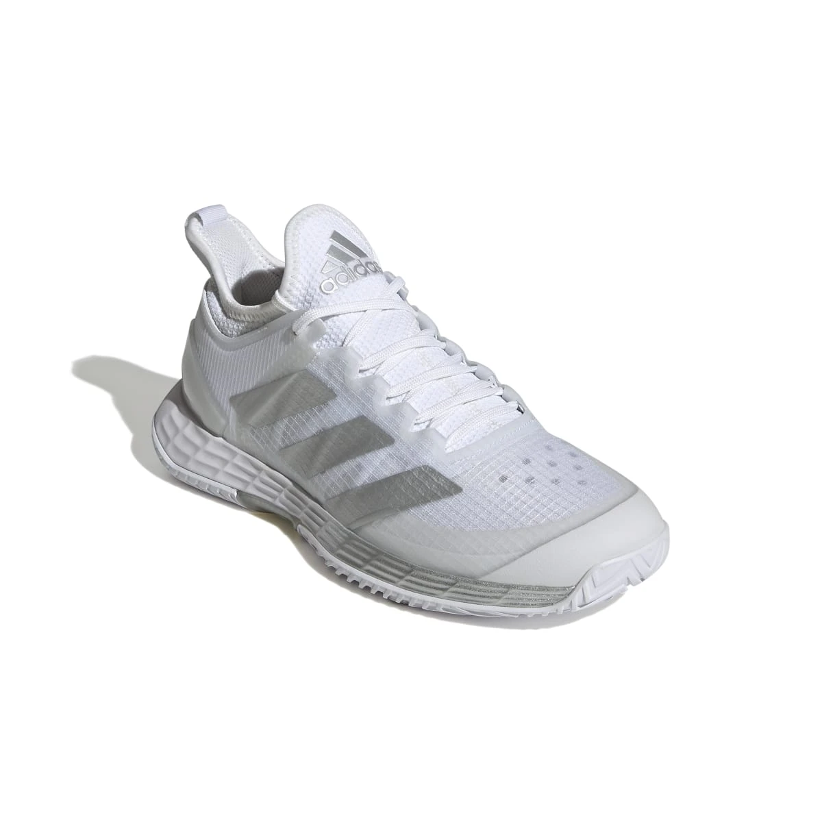 Adidas Adizero Ubersonic 4 Women's Tennis Shoe (White/Silver/Grey) - Image 5