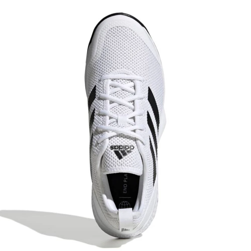 Adidas CourtFlash Men's Tennis Shoe (White/Black) - Image 5