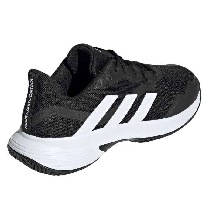 Adidas CourtJam Control Men's Tennis Shoe (Core Black/Cloud White) - Image 7