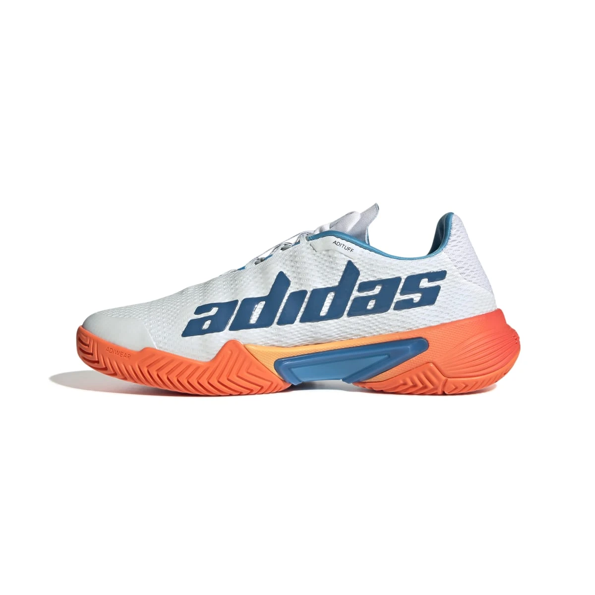 Adidas Barricade Men's Tennis Shoe (Blue/White/Orange) - Image 2
