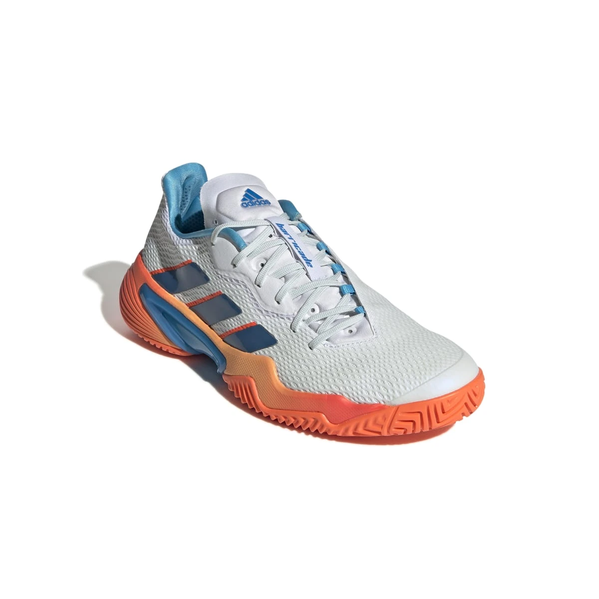 Adidas Barricade Men's Tennis Shoe (Blue/White/Orange) - Image 5