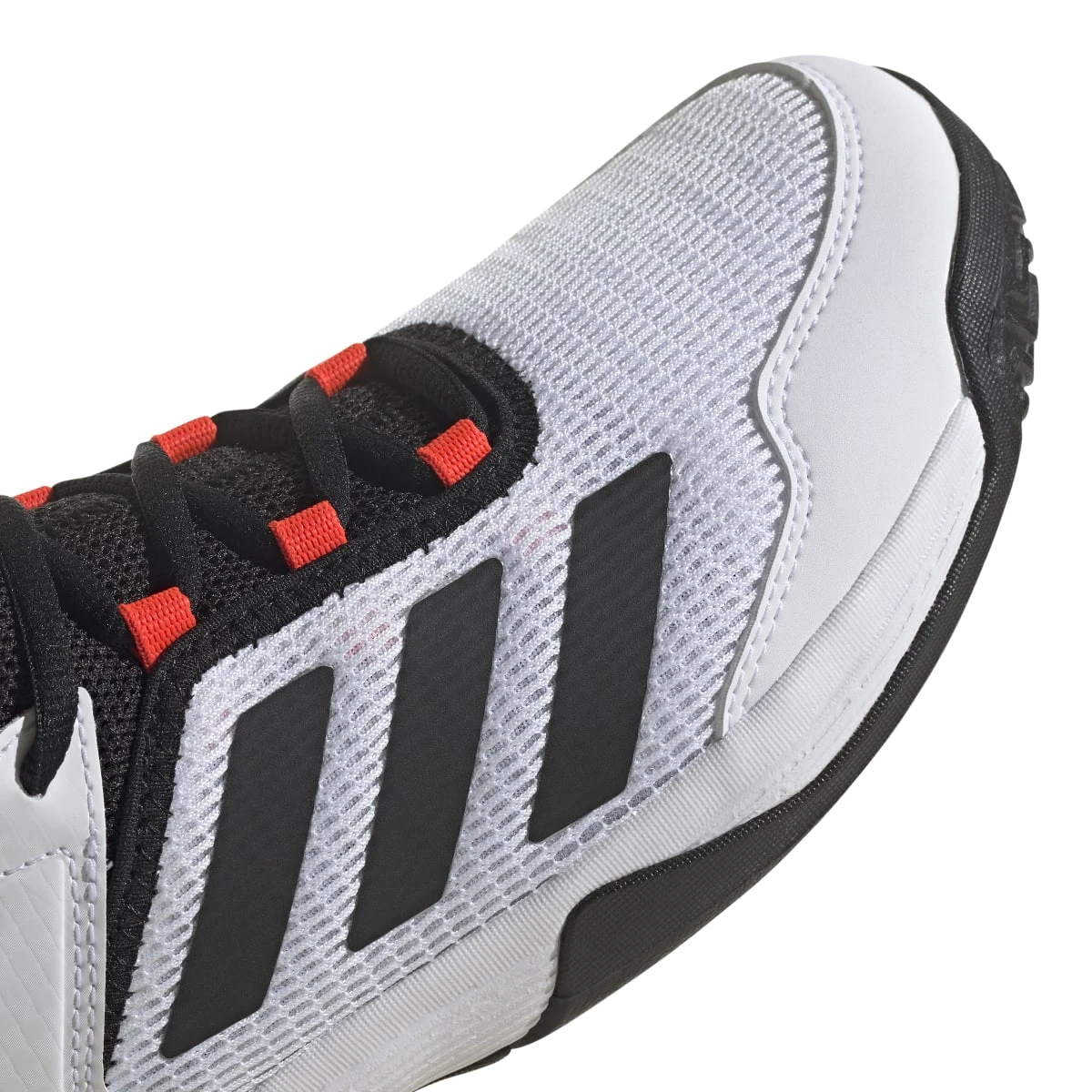 Adidas Ubersonic 4 Junior Tennis Shoe (White/Black/Red) - Image 8