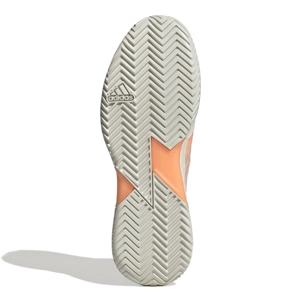 Adidas Adizero Ubersonic 4 Parley Men's Tennis Shoes (White/Beam Orange) - Image 4