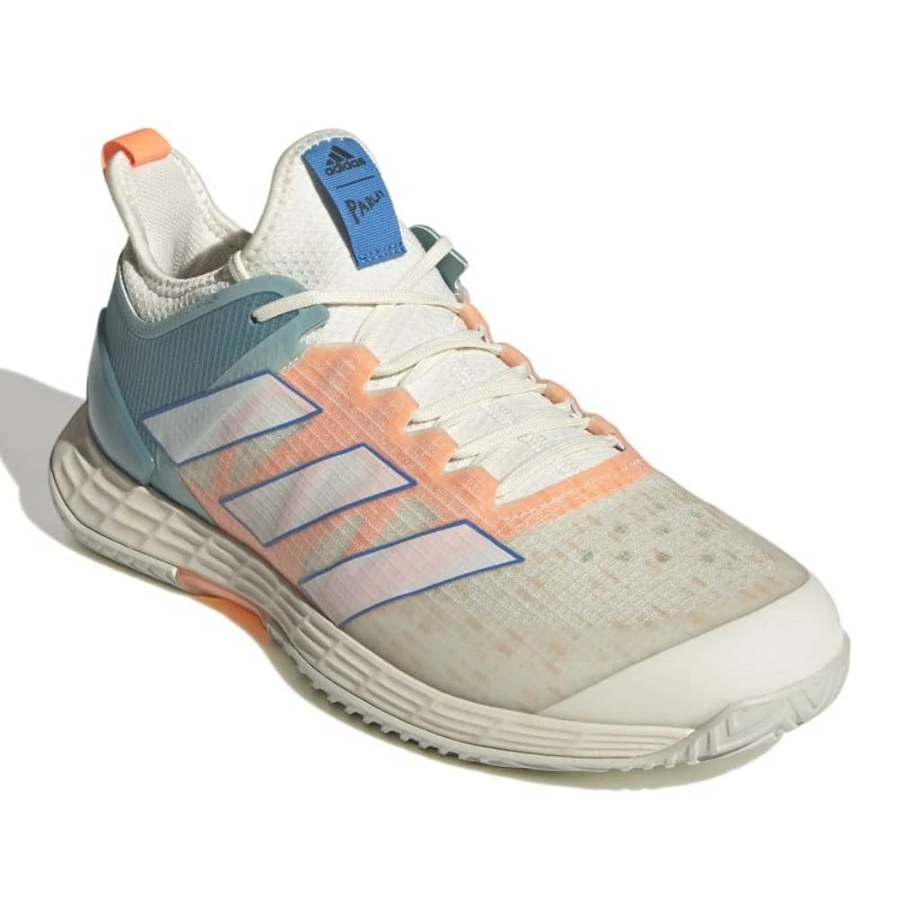 Adidas Adizero Ubersonic 4 Parley Men's Tennis Shoes (White/Beam Orange) - Image 5