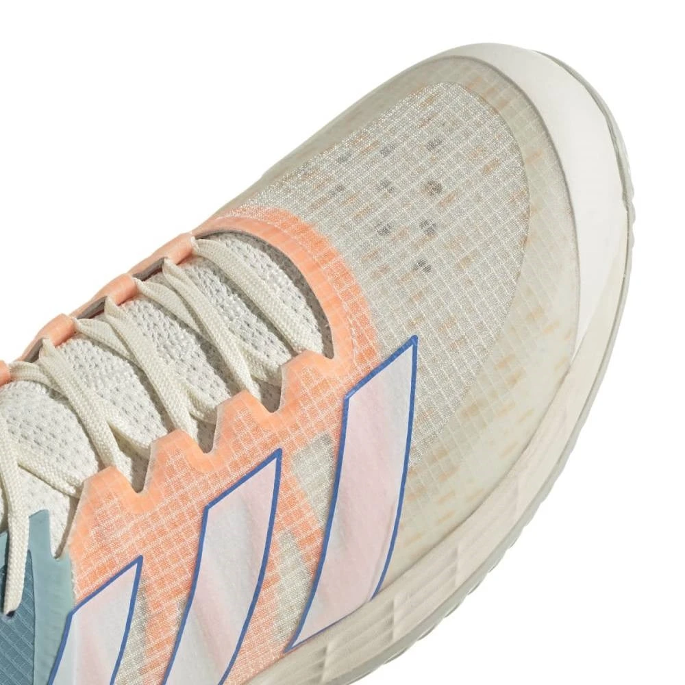 Adidas Adizero Ubersonic 4 Parley Men's Tennis Shoes (White/Beam Orange) - Image 7