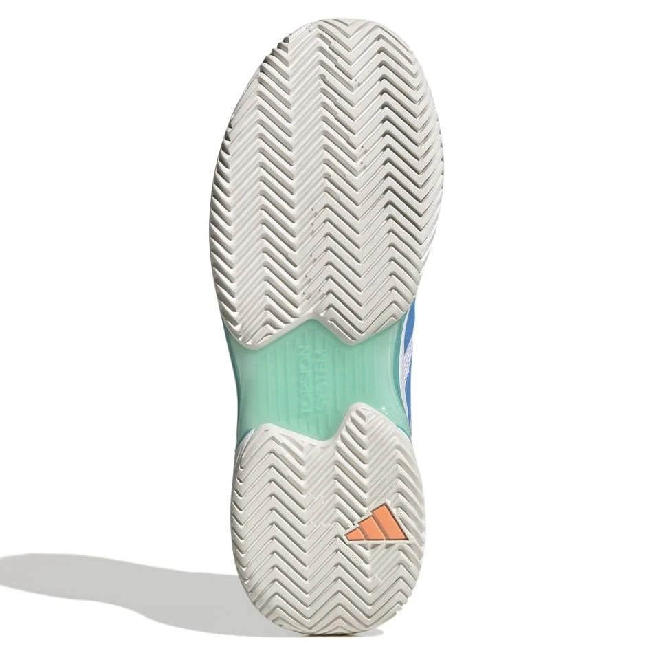 Adidas CourtJam Control Men's Tennis Shoe (Mint/Blue/White) - Image 4