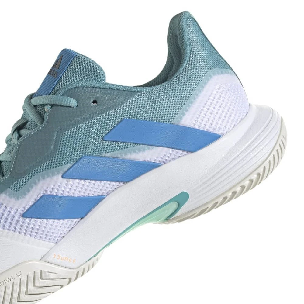 Adidas CourtJam Control Men's Tennis Shoe (Mint/Blue/White) - Image 8