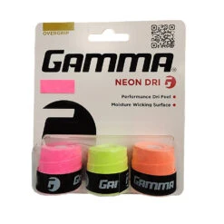 Gamma Neon Dri Overgrip 3 Pack (Pink/Yellow/Orange)